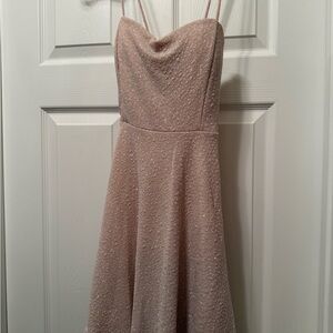 Elegant Sparkle Dress in Cream